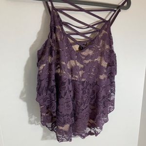 Purple Lace Express Top